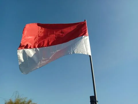 Indonesian flag Stock Photos