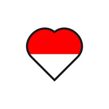 Indonesian flag vector design template illustration Stock Illustration