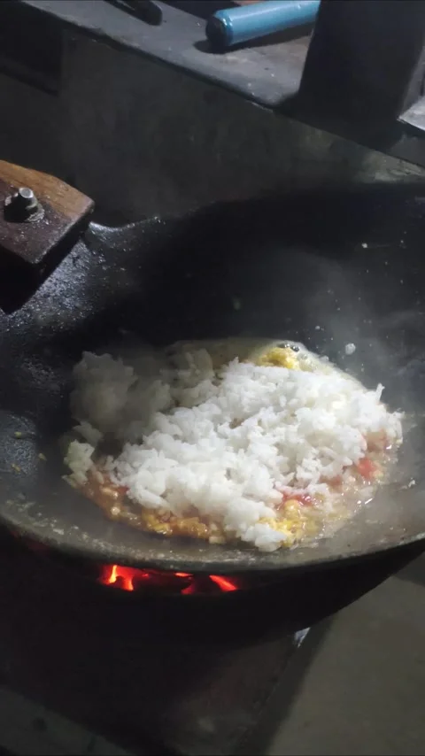 Indonesian Fried Rice Video stock 342775654