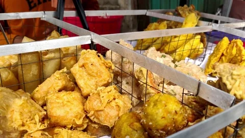 Indonesian Fried Snack Stock Footage 198159851