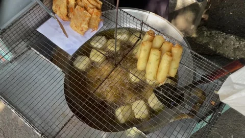 Indonesian fried snacks Stock Footage 245247842