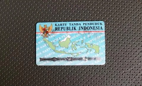 Indonesian identity card Stock Photos