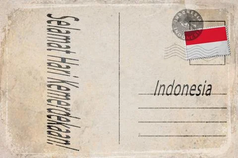 Indonesian Independence Day Background Stock Illustration