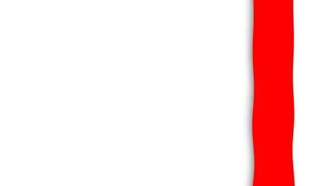 Indonesian Independence Day Red and White Flag Color Border Background Loop. Stock Footage 340805853
