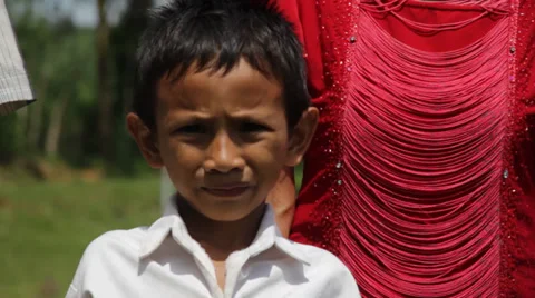 Indonesian Jungle Kid Stock Footage 32282718
