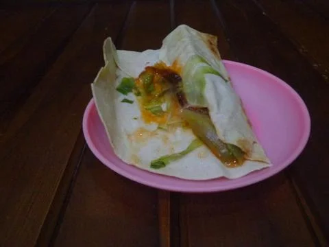 Indonesian kebab modified by adding spices and sauces Stock-Fotos