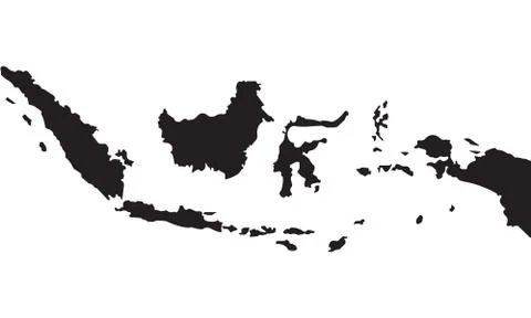 Indonesian map background Stock-Illustration