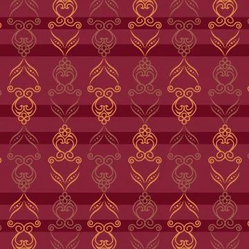Indonesian motif batik pattern textile vector Stock Illustration