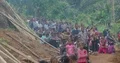 Indonesian people waiting outdoor church in a small jungle village 4k or 4k+ Resolution