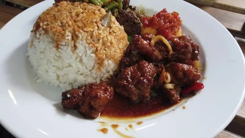 Indonesian Rice Dish Stock Footage 280112080