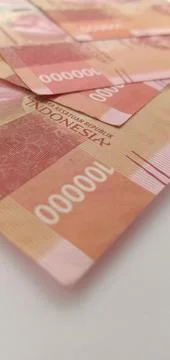 Indonesian Rp100,000 Notes Stock Photos