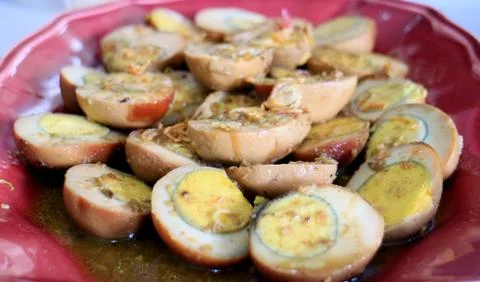 Indonesian stew egg Stock Photos