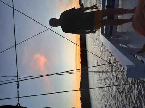INDONESIAN SUNSET Stock Photos