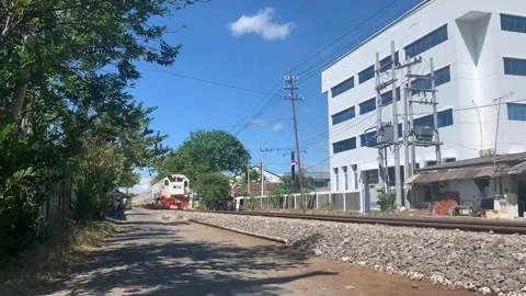 Indonesian train Stock Footage 211914440