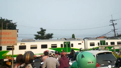 Indonesian Train Video stock 242739760