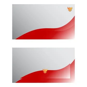 Indonesian vector abstract design banner web template. for youtube thumbnail Stock Illustration