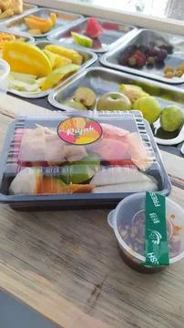 Indonesian version of fruit salad which is very fresh and healthy. Stock Photos