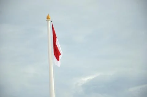 Indonesia's flag Fotos de archivo