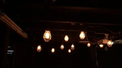 Indoor Ceiling Lights Stock Footage 97968175