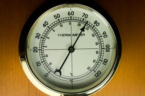 Indoor Dial Thermometer Stock Photos