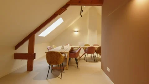 Indoor empty workspace clean Stock Footage 168990732