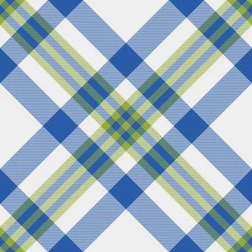 Indoor fabric vector pattern, flannel check background textile. Editable se.. Illustrazione stock