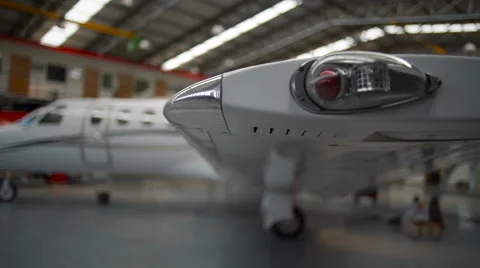 Indoor of a hangar on a airfield Stock Footage 62474480