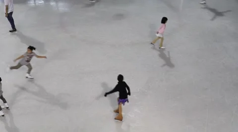 Indoor ice skate Stock Footage 41830042