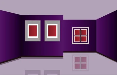 Indoor or inside of a house. Stock Illustration