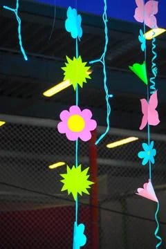 Indoor playground with decorations Stock Photos