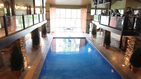 Indoor Pool Stock Footage 27816237