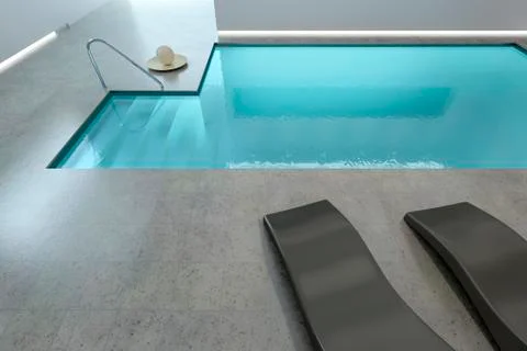 Indoor pool Stock Illustration