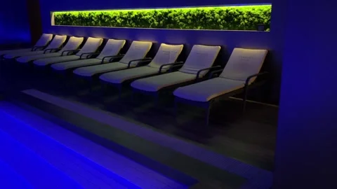 Indoor Pool Loungers Stock Footage 305705800