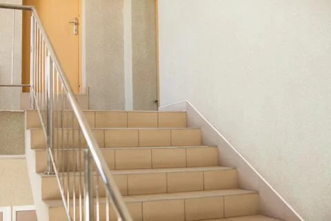 Indoor school corridor Stock Photos