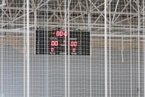 Indoor score board Stock Photos