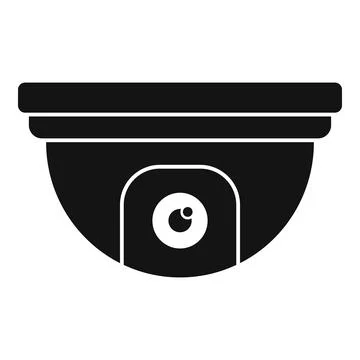 Indoor security camera icon simple . Movie camcorder Stock Illustration