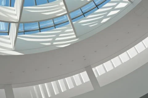 Indoor skylight design Stock Photos