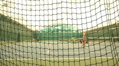Indoor tennis Stock Footage 34335922