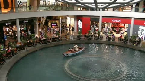 Indoor water feature Stock Footage 10876461