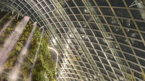 Indoor Waterfall 4 Video stock 106371609