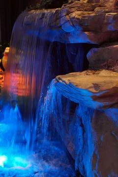 Indoor waterfall Foto stock