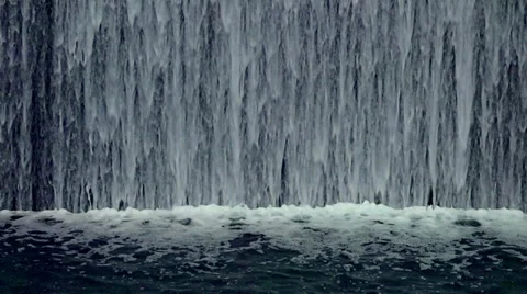 Indoor Waterfall in Slow Motion Stock-Footage 57194173