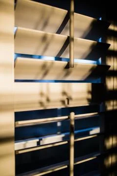 Indoor window shutters Stock Photos