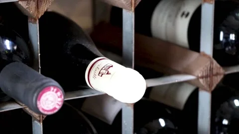 Indoor wine rack pan right pythouse kitchen gardens, wiltshire 스톡 동영상 137397240