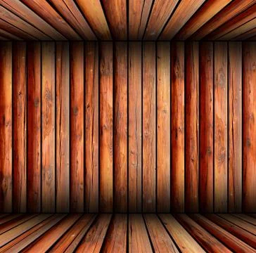 Indoor wooden structure Stock Illustration