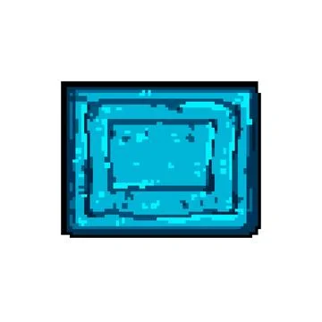 Indoors bath mat pixel art vector illustration Stock Illustration