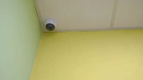 Indoors Surveillance Camera Stock Footage 127194925