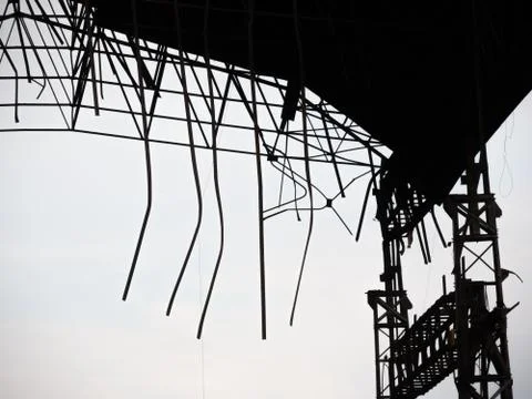 Indrustia in process of demolition Stock Photos