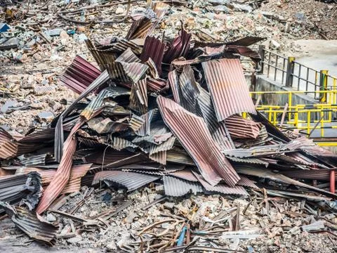 Indrustia in process of demolition Stock Photos