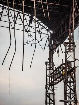 Indrustia in process of demolition Stock Photos